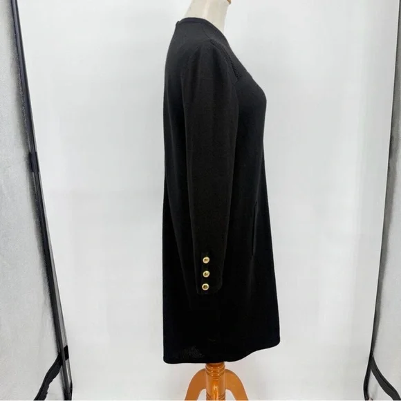 Women's Saks 5th Ave Vintage Don Sayres Wellmore Black Wool Blend Knit
Dress 12 - Picture 3 of 6